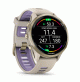 Forerunner 970 - Soft Gold Titanium with French Grey Case and French Grey/Translucent Indigo Band -010-02969-12- Garmin